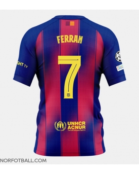 Billige Fotballdrakt Barcelona Ferran Torres #7 Replika Hjemmedrakt 2025-26 Kortermet